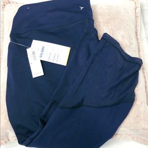 NWT Sheer navy athletic leggings, size medium